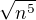 $\sqrt{n^5}$