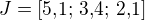 $J=[5{,}1;\,3{,}4;\,2{,}1]$
