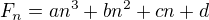 $F_n=an^3+bn^2+cn+d$