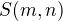 $S(m,n)$