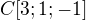 $C[3;1;-1]$