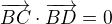 $\overrightarrow{BC} \cdot \overrightarrow{BD} = 0$