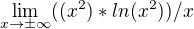 $\lim_{x\to \pm \infty} ((x^2)*ln(x^2))/x $