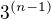 $3^{(n-1)}$