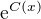 $\mathrm{e}^{C(x)}$