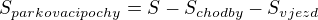 kopírovat do textarea $S_{parkovaci pochy}=S-S_{chodby}-S_{vjezd}$