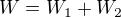 kopírovat do textarea $W=W_{1}+W_{2}$