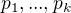 $ p_1,..., p_k$