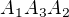 $A_{1}A_{3}A_{2}$