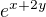 $e^{x+2y}$