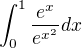 $\int_0^1\frac{e^x}{e^{x^2}}dx$