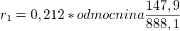 $r_{1}=0,212* odmocnina\frac{147,9}{888,1} $
