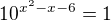 kopírovat do textarea $10^{x^2-x-6}=1$