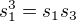 $s_1^3 = s_1s_3$