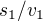 $s_1/v_1$