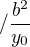 $/\frac{b^2}{y_0}$