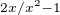 $^{2x/x^{2}-1}$