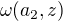 $\omega(a_2,z)$