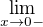 $\lim_{x\to 0-}$