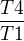 $\frac{T4}{T1}$