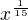 $x^{\frac{1}{15}}$