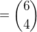 $={6\choose4}$