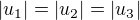 $|u_1|=|u_2|=|u_3|$