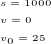 $s=1000\nlv=0\nlv_{\tiny 0}=25$