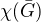 $\chi(\bar{G})$