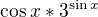 $\cos x * 3^{\sin x}$
