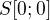 $S[0; 0]$