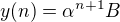 kopírovat do textarea $y(n)=\alpha ^{n+1}B$