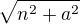 $\sqrt{n^2+a^2}$