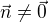 $\vec{n}\ne \vec{0}$