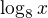 $\log_8 x$