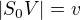 $|S_0V|=v$