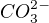$CO_{3}^{2-}$