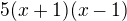 $5(x+1)(x-1)$