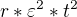 $r*\varepsilon ^2*t^2$