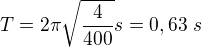 kopírovat do textarea $T=2\pi\sqrt{\frac {4}{400}} s= 0,63 s$