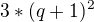 $3*(q+1)^{2}$