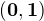 $\bf{(0,1)}$