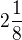$2\frac{1}{8}$