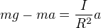 kopírovat do textarea $mg-ma=\frac{I}{R^{2}}a$