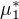 $\mu _{1}^*$