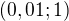 $(0,01;1)$