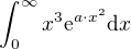 kopírovat do textarea $\int_{0}^{\infty }x^3\mathrm{e}^{a\cdot x^2}\mathrm{d} x$