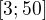 $[3;50]$