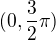 $(0,\frac{3}{2}\pi)$