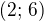 $(2;\,6)$
